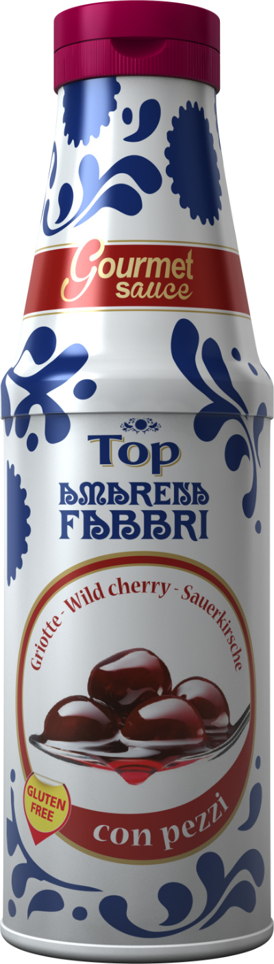 Gourmet-Sauce Amarena Fabbri mit Fruchtstücken